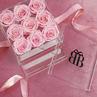 Boowey Bear gave butik roser blomster blomster overraskelse forever roser (1)